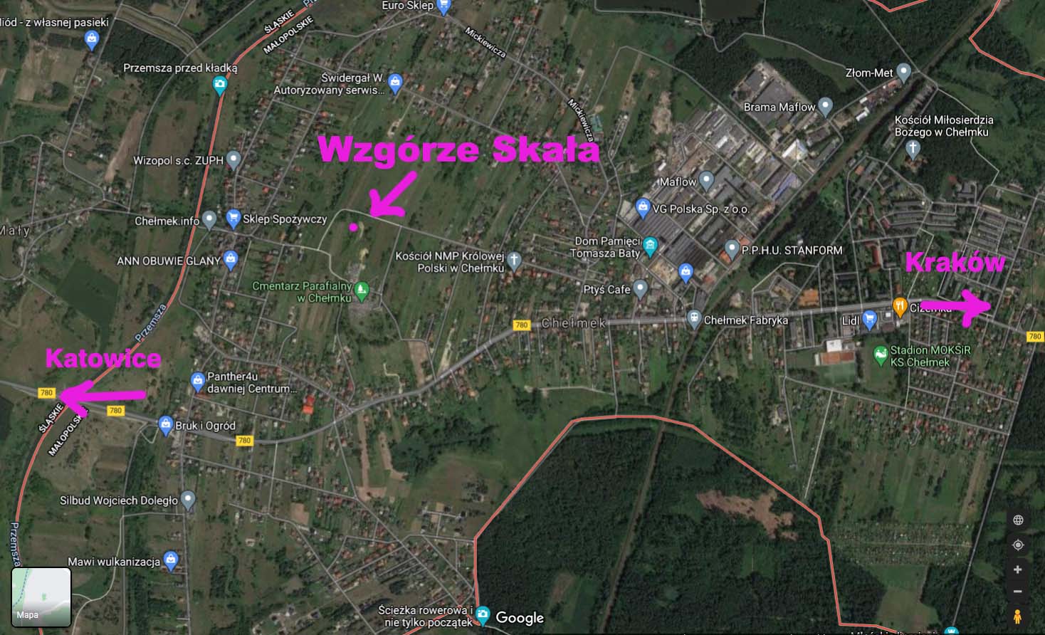 mapa skala