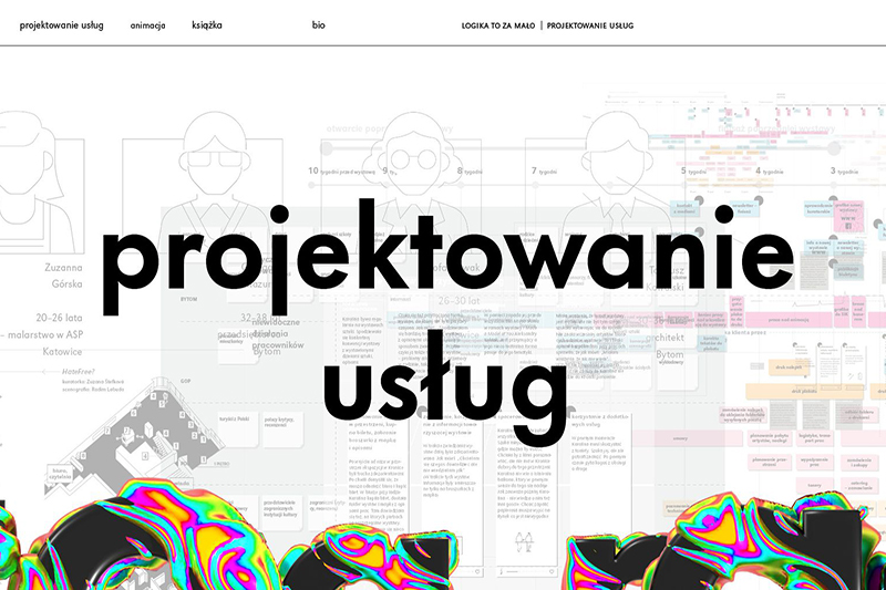 napis "projektowanie usług"