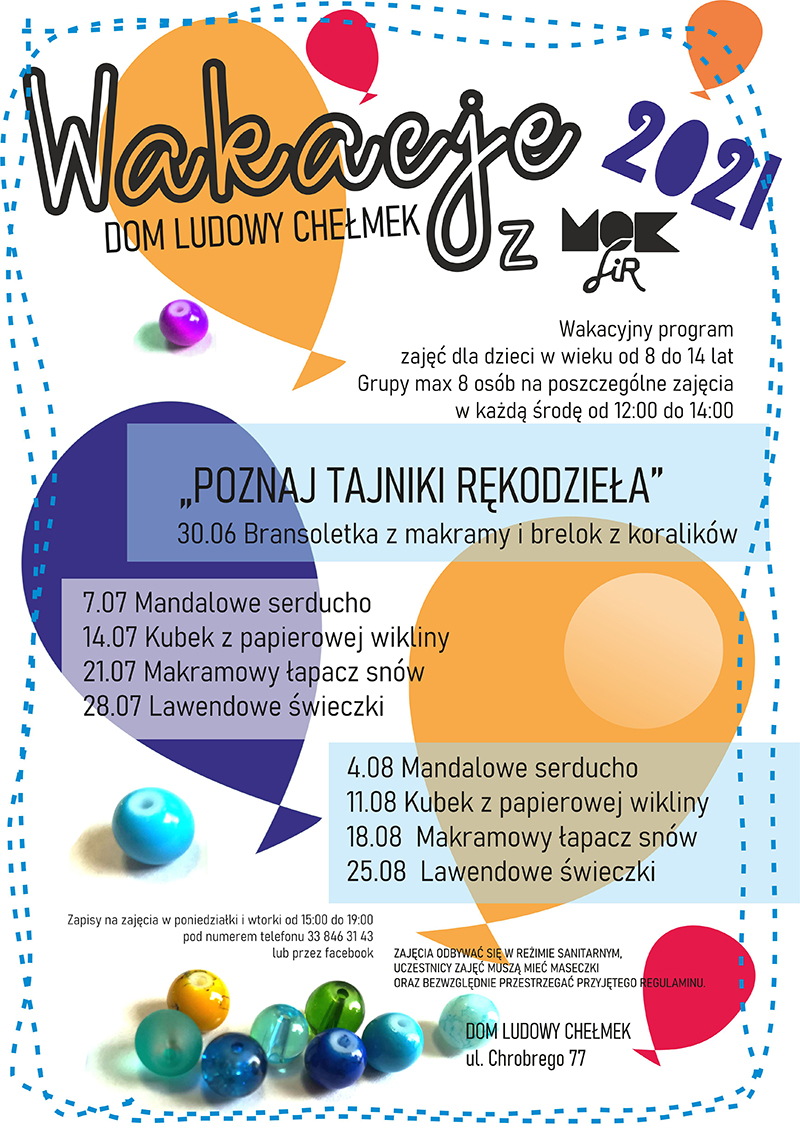 plan wakacyjny dom ludowy chelmek male