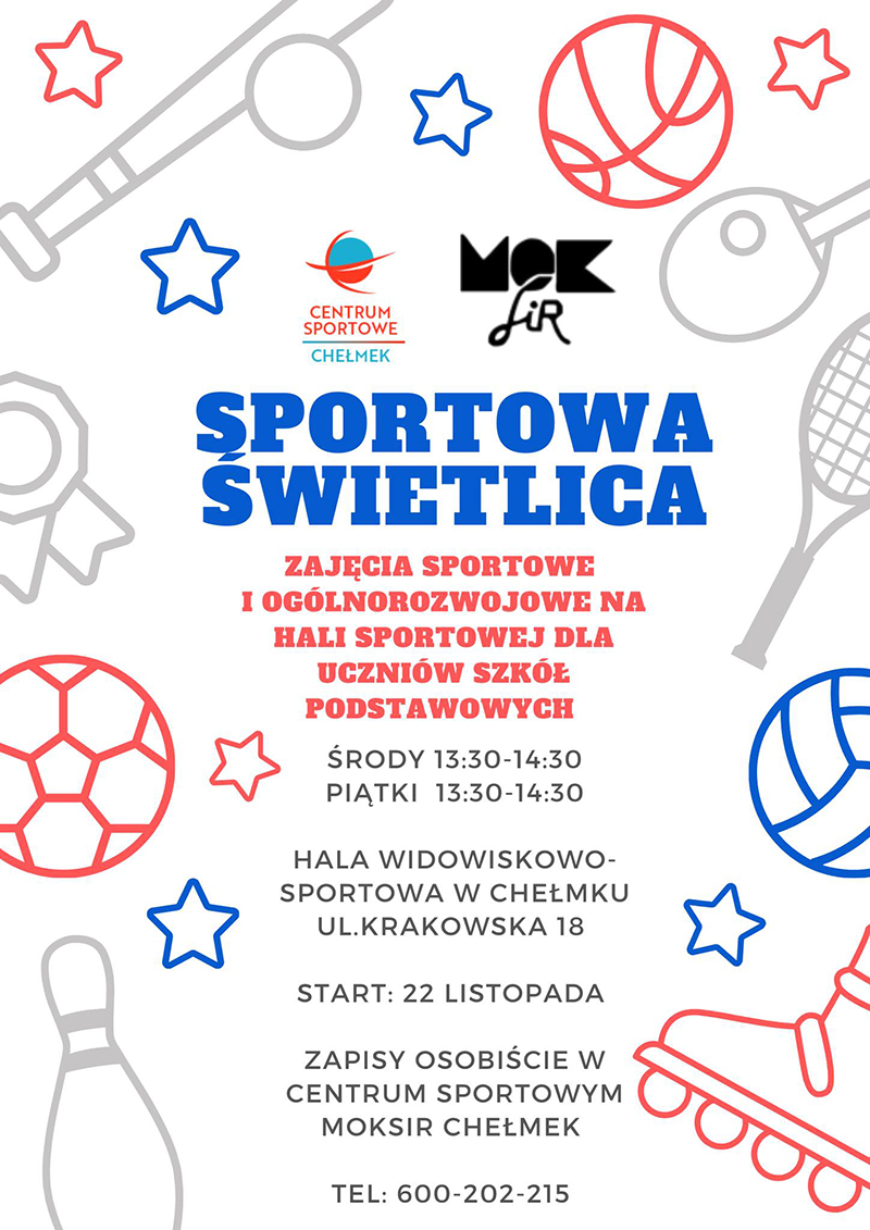 sportowa swietlica plakat maly