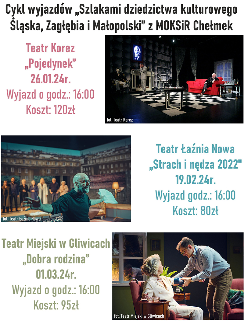 Wyjazd studyjny teatry plakat maly