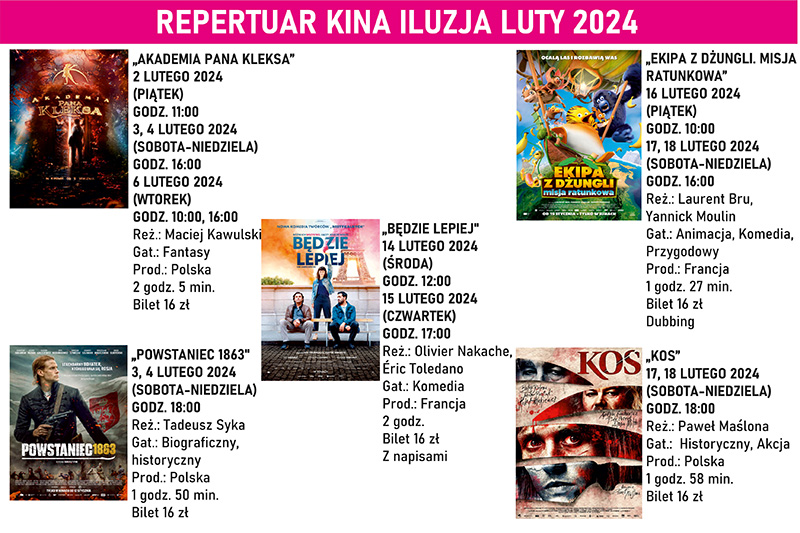 Repertuar Kina iluzja luty 2024 baner maly dobryyy