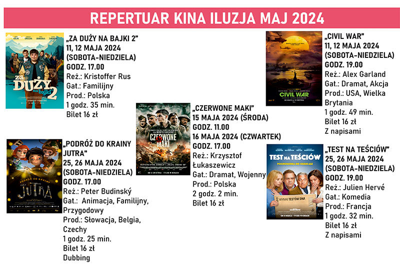 Repertuar Kina iluzja maj 2024 baner maly