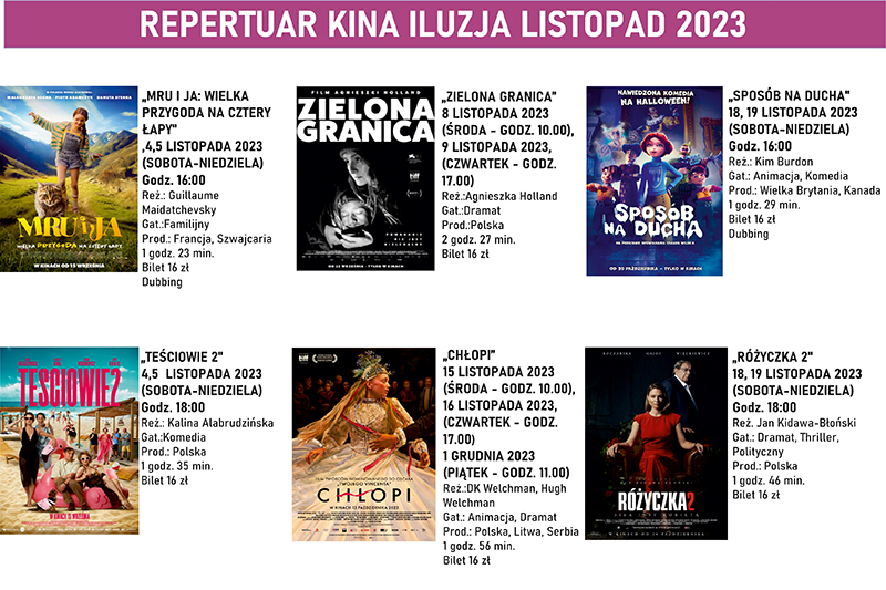 Repertuar Kina iluzja listopad 2023 baner maly jpg