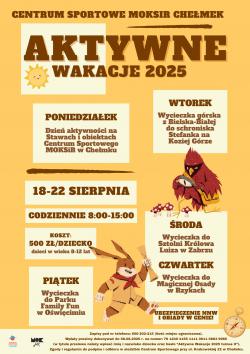 Aktywne Wakacje 2025 – II turnus