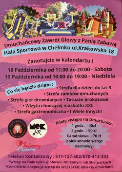 Dmuchańcowy Zawrót Głowy z Panią Zabawą