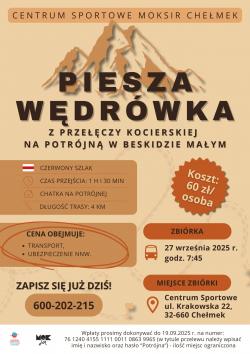 Piesza Wędrówka Górska z Przełęczy Kocierskiej na Potrójną w Beskidzie Małym
