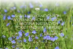 ŚWIĄT WIELKANOCNYCH WYPEŁNIONYCH RADOŚCIĄ  I WIOSNĄ NIOSĄCYCH  POKÓJ I NOWĄ ENERGIĘ